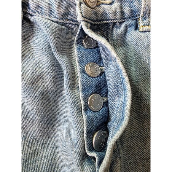 PACSUN Light Wash Distressed Denim Cut-Off Jean Shorts SZ 25" - Picture 4 of 9